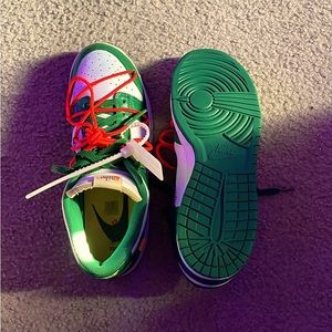 Nike OFF WHITE Dunks Pine Green Colorway!!